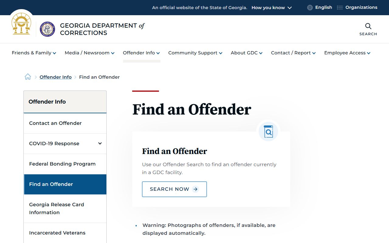 Upson County inmate search Georgia Department of Corrections offender lookup