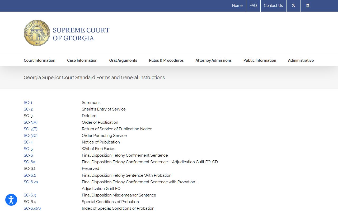Upson County probate records and Georgia court forms