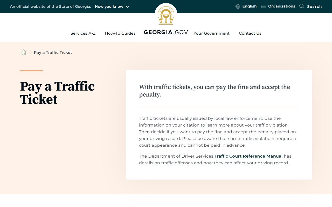 Upson County traffic court records Georgia traffic ticket guide